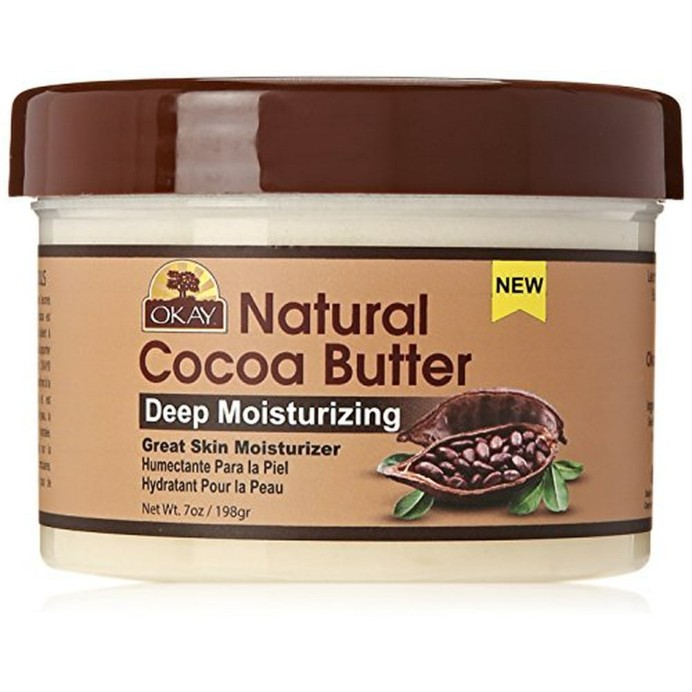 Okay Natural Cocoa Butter for Skin & Hair, 7 oz, 3 Pack