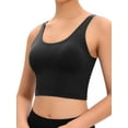 thumbnail image 2 of YouLoveIt Women Longline Cami Sports Bra Basic Crop Tank Tops Sleeveless Cami Tops Sport Top Removable Padded Fitness Workout Running Shirts Yoga Tank Top, 2 of 8