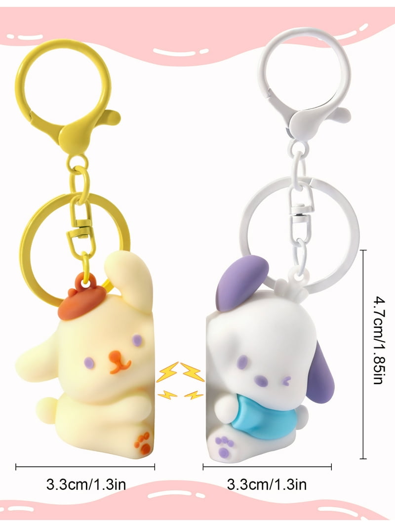 Keychains Magnetic Matching Keychains for Couples Cartoon Animal