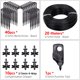 thumbnail image 1 of 1Kit Greenhouse 2L/4L/8L/H Drip Irrigation 4-Way 3/5mm Bend Arrow 2-Way Green Transmitter Automatic Watering System Pot Garden He Qiyong unisex, 1 of 2
