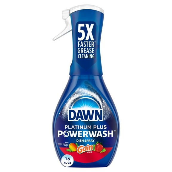 Dawn Powerwash Gain Apple Mango Tango Dish Spray, Liquid Dish Soap Starter Kit, 16 fl oz