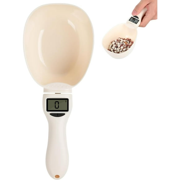 Digital Measuring Spoon Scale, Food Measuring Scoop Scale, Food Weight Scale Grams and Ounces, Polygons Measuring Spoon, ABS Kitchen Weight Scale for Food with LCD Screen, High Precision