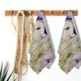 thumbnail image 6 of Nawy Purple Flowers Butterfly Towels Set of 2 - Soft and Absorbent Hand Towels for Kitchens, Bathrooms, Showers - 27.5x16 inch 27.5*16in, 6 of 6