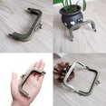 thumbnail image 4 of 10.5cm Retro Square Iron Purse Frame Coin Bag Decorative Beads Embossed Flower Kiss Clasp Lock for Bag Making DIY Craft, 4 of 7