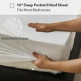 thumbnail image 5 of Simple&Opulence 100% Supima Cotton Sheet Set 600 Thread Count for Twin XL Bed Sateen Weave Long Staple - Fitted and Flat Sheet with 1 Pillowcase - Luxury Hotel Quality 3PCS Bedding Sheets(White), 5 of 9
