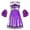 Z01 Purple, variant on RTKFRFLM Girls Cheerleading Uniform Set Student Athletic Performance Dance Costume Blue A