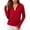 Red, variant on Women's Relaxed UPF 50 Sun Hoodie Regular Fit Solid Color Crew Neck Hooded Long Sleeve Quick Dry Lightweight UV Protection Top for Travel and Casual Outings Red M