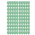 thumbnail image 1 of 100 clips de luz navideña de plástico resistente, fácil instalación, ganchos para colgar canalones ampliamente utilizados para decoración de luces navideñas, color verde hierba, 1 of 5