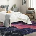 thumbnail image 3 of Black Pink Marble Rug, Abstract Marble Door Mat 2x3, Modern Marble Decor Area Rug Soft Low Pile Floor Small Rugs Non-Slip for Bedroom Kitchen Entryway Carpet ZX&-193, 3 of 7