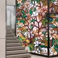 thumbnail image 2 of Adhesivo de vidrio estático de PVC Magnolia (45*200 cm), película para ventana sin pegamento, flores para ventana de vidrio extraíbles, baño y cocina, 2 of 5