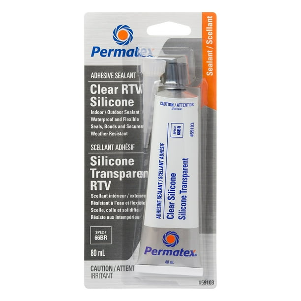Permatex Clear Rtv Adhesive Sealant 80 Ml Walmart Com Walmart Com