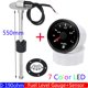 thumbnail image 1 of 2' 52mm Fuel Meter Marine Boat Car Fuel Tank Level Gauge 0-190 Fuel Float Sensor + Fuel Level Gauge 7 Color Light 12v24v, 1 of 1