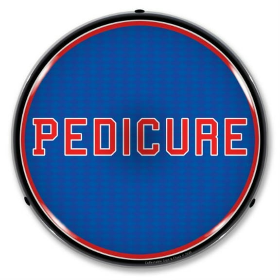 Collectable Sign and Clock Pedicure LED Lighted Premium Sign