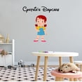thumbnail image 1 of Personalized Name Day Care Wall Decal Happy Cute Kid Girl Pose As a Model Daycare Wall Decal for Care Taker Cute Themed Room Décor - Size: 20 In x 20 In, 1 of 5