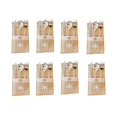 thumbnail image 1 of 8Pcs Christmas Linen Tableware Bags Knives Forks Spoons Cutlery Bags for Hotel Restaurant Snowflake Pattern, 1 of 9