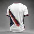 thumbnail image 4 of England 2026 Soccer Cup Lion Graphic Tee for Men, Short Sleeve Crew Neck Shirt with Red-Blue Brushstroke & Shield Print, Breathable Retro Fan Top, Lightweight Casual Jersey, 1 PC Dark Gray XXXL, 4 of 4