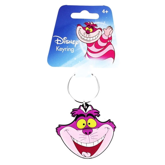 Alice In Wonderland Soft Touch PVC Key Ring: Chesire Cat Head