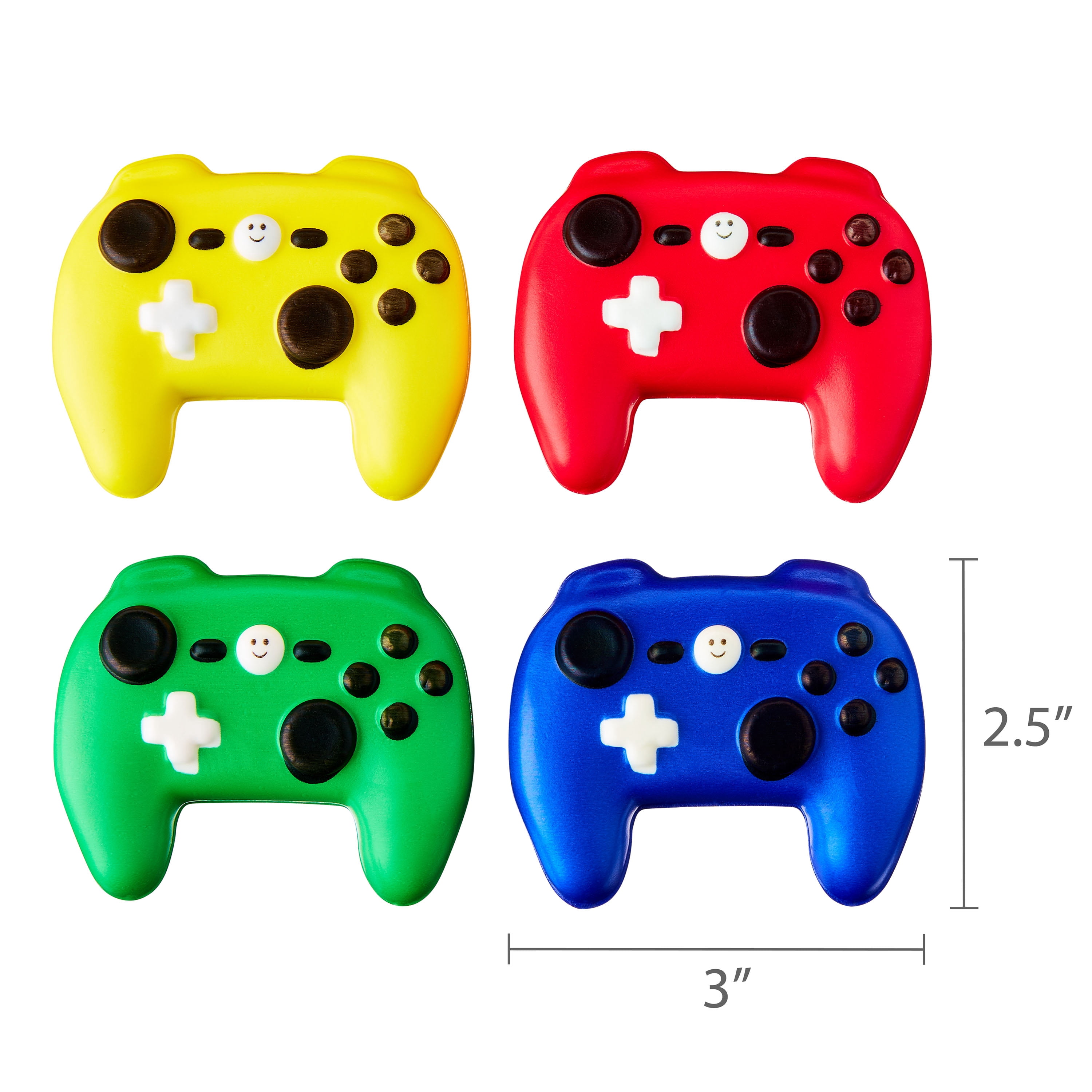 4 Count, Multicolor Squeeze Game Controllers, Party Favors, by Way To Celebrate