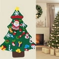 thumbnail image 6 of Wadada Felt Christmas Tree for Toddlers Kids, 3.2FT DIY Wall Christmas Felt Tree with 31 Pcs Detachable Ornaments Wall Decor with Hanging Rope for Boys Girls Xmas Gifts Home Door Decoration, 6 of 6