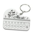 thumbnail image 3 of Mini Size Finger Piano Keyring Tiny Electronic Keyboard Key Chain Piano Keychain White, 3 of 9