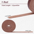 thumbnail image 2 of Brown Leather Strap Strip 0.5 Inch Wide 79 Inch Long Lychee Pattern Leather Belt Strips Wrap Single Sided Flat Cord Crafts Clothing Jewelry, 2 of 7