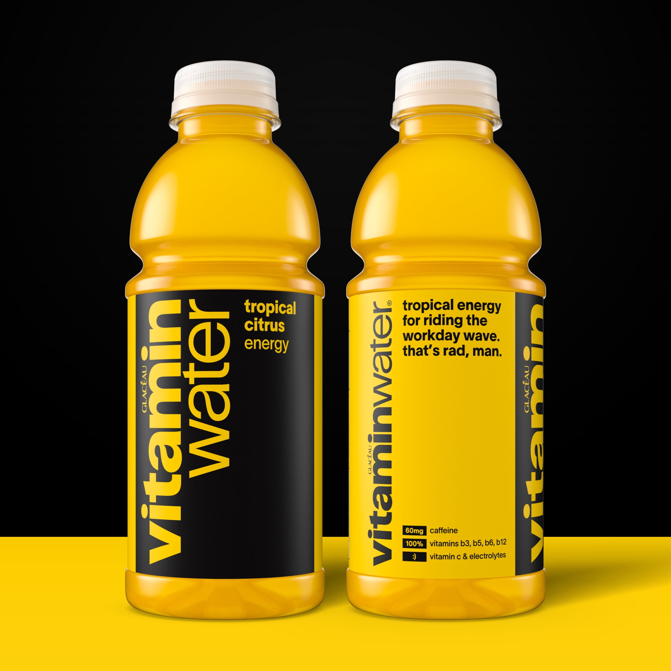 vitaminwater Energy Tropical Citrus Flavored Water Beverage Bottle, 20 fl oz