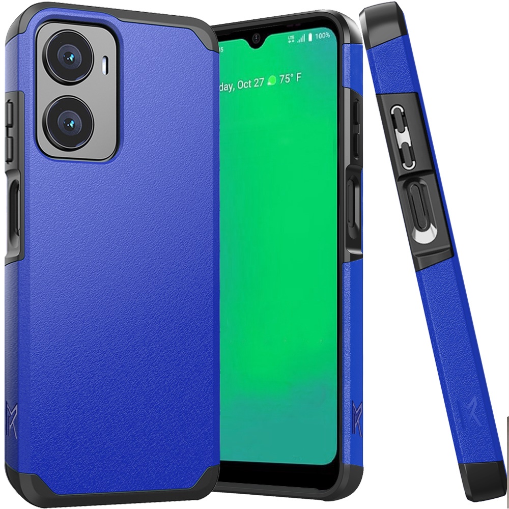 TJS Heavy Duty Case For Cricket Magic 2 5G 2024 - 2-Layer Shockproof, Clear TPU