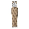 thumbnail image 1 of Faithtur Women?s 2 Piece Summer Outfits, Strapless Drawstring Lace Tube Tops + Long Skirt Set, 1 of 9