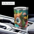 thumbnail image 5 of SKYSONIC Painted Wooden Owl and Coloured Eggs 20 oz Stainless Steel Insulated Mug, Double Vacuum Insulated Travel Mug with Lid and Straw, 5 of 7