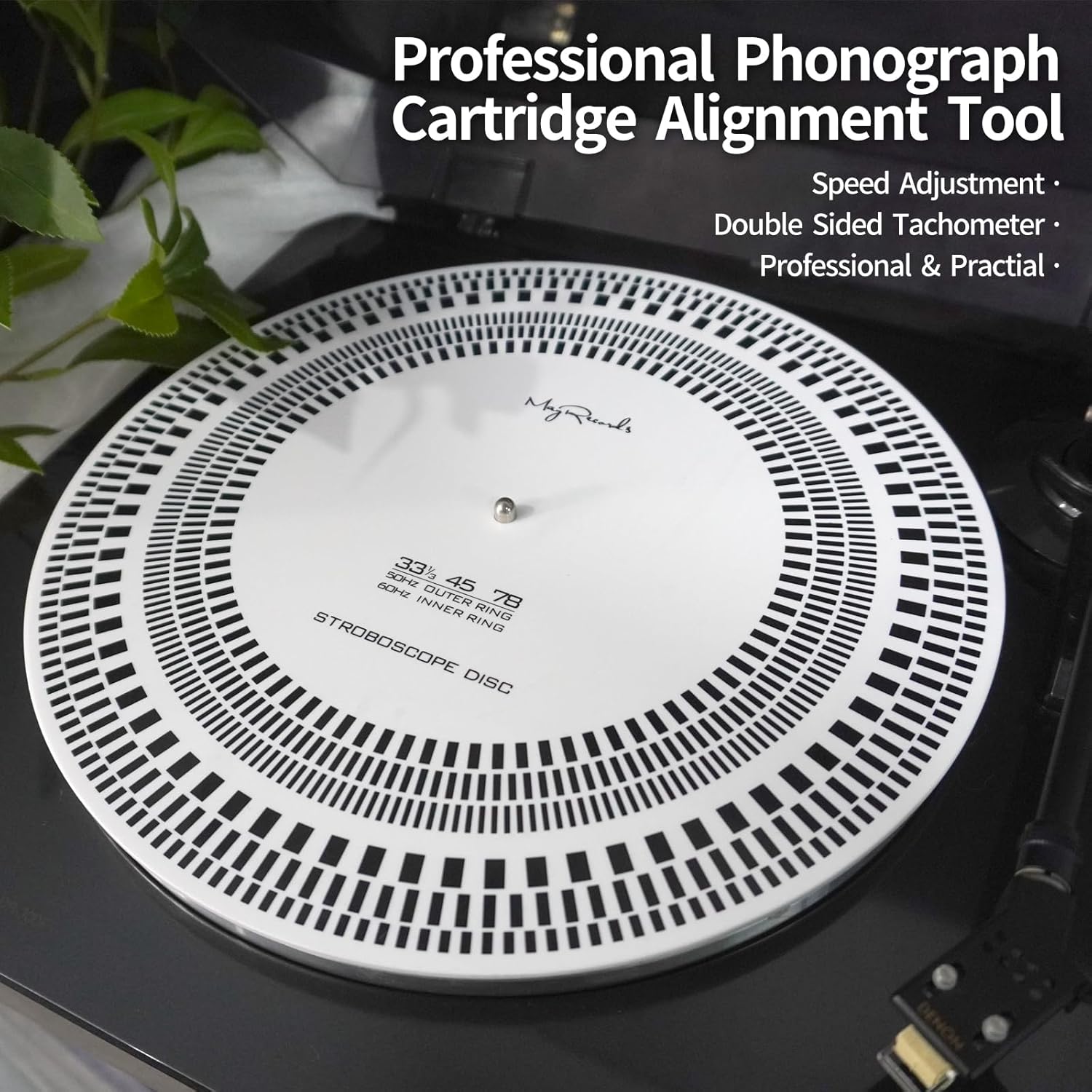 Fosi Audio Cartridge Alignment Protractor Strobe Disc Turntable ...