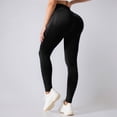 thumbnail image 2 of Riforla Plus Size Leggings High Waist Seamless Contouring Yoga Pants Spring Summer Outerwear Workout Comfortable Athletic Wear Plus Size Tights for Women Black S, 2 of 5