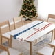 thumbnail image 5 of Mantel de mesa con bandera del Día de la Independencia | Mantel de lino antideslizante y resistente al calor de 140 x 33 cm | Tapete decorativo duradero, reutilizable y lavable para mesa de, 5 of 5