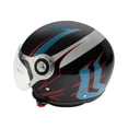 thumbnail image 1 of Casco Moto 3/4 ITALIKA  Genesis certificado DOT visor ahumado negro-azul T L, 1 of 5