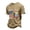 Khaki, variant on Bbyeadc Men's Short Sleeve Gay Shirt "We The People Means Everyone" Printed Graphic T-Shirt with Rainbow Cuffs Crew Neck Casual Tee,White (XXXXL)