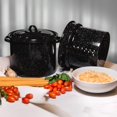 thumbnail image 3 of Granite Ware 7.5 Qt 3 Piece Multiuse Pasta Pot Set, Strainer Pot with lid. (Speckled Black) Seafood, Soups, Sauce, Large Capacity. Easy to Clean. Dishwasher Safe., 3 of 5