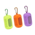 thumbnail image 4 of 3 toallas deportivas refrescantes con estuche, portátiles, de secado rápido, para correr, entrenar, gimnasio, hielo Naranja Verde Violeta, 4 of 9