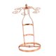 thumbnail image 5 of Estante para Vino Macarena Soporte para Botellas de Vino Artesanía Única Elegante Independiente Soporte para Copas Centro Rosa, 5 of 8