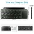 thumbnail image 7 of 2.4G Wireless Keyboard with Touchpad, Multi-Device Bluetooth Keyboard with Built-in Cradle, Portable Computer Keyboard Quiet Computer Keyboard with Multimedia Keys for PC Computer Tablet Laptop, 7 of 7