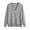 Gray, variant on jjayotai Womens Sweater Clearance Women's Spring And Fall Classic Sweater Cardigan Solid V-neck Long Sleeve Plus Oversize Casual Button Down Open Front Cardigan Knitted Outer Tops
