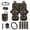 Mushroom Print, variant on KUIFORTI Giraffe print Car Seat Cover Set Comfortable Set 15 Pcs Automotive Rear Front Seat Protector Easy to Install Elastic Fabrics Fit Most Cars, Truck, Suv, or Van