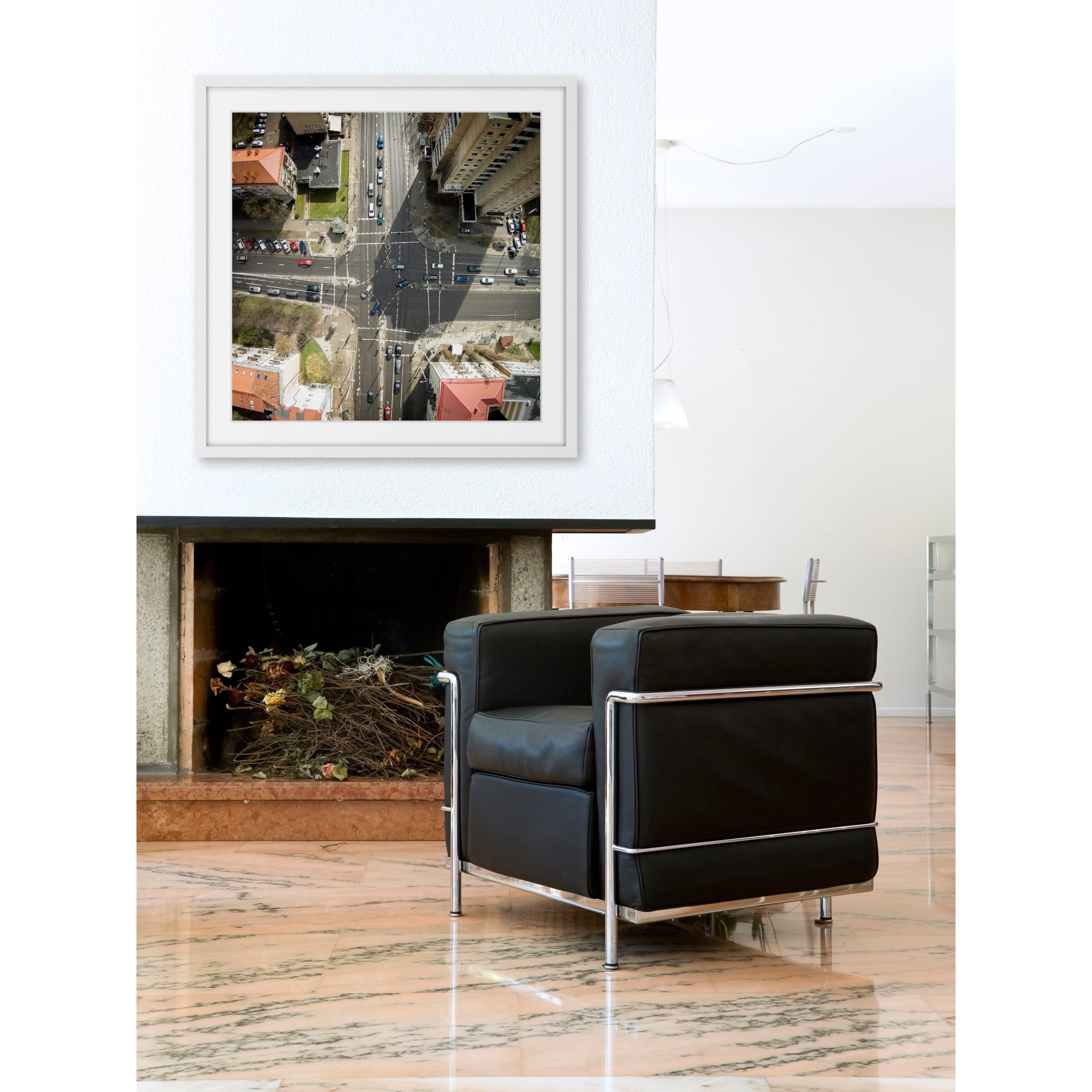 Marmont Hill "Intersection" by Karolis Janulis Framed Painting Print