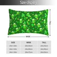 thumbnail image 2 of Goofa St Patrick's Day2 Print Plush Throw Pillow Case, Soft Velvet with Hidden Zipper, Decorative Cushion Cover for Sofa, Bed, Car, and Home Décor-16"x24", 2 of 6