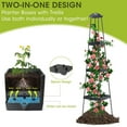 ruhuadgb Planter Box with Trellis Automatic Watering Easy Assembly