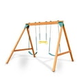 thumbnail image 5 of Gorilla Playsets 01-1104 Basic Wooden Swing Set with Two Swings and a Trapeze, Wood, 5 of 6