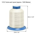 thumbnail image 4 of Uxcell 1312 Yards 210D/0.32mm/0.01'' Extra Strong Bonded Polyester Thread (Linen), 4 of 4