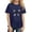 Navy, variant on YOUYEDIAN Tops for Girls Summer Short Sleeve Crew Neck Bow Print Shirts Toddler Fashion Y2k Tees (Black, 9-10 Years)