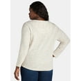 thumbnail image 4 of Terra & Sky Women's Plus Thermal Henley Top, Available in 1 and 2-Pack, Sizes 0X-5X, 4 of 6