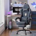 thumbnail image 6 of Lointain Velvet Fabric Gaming Chair with Footrest, Ergonomic Gamer Chair for Adult, Reclining Office Chair, High Back Compute Chair with Massage, Racing Video Game Chairs for Home Office (Green), 6 of 10