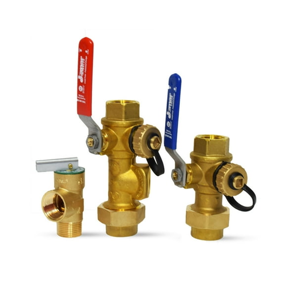 Eccotemp 3/4" Service Valve Kit - Lead Free Water Heater Valve