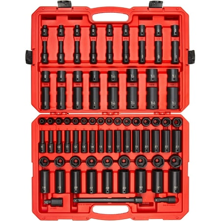 

JSTCL 1/2 Inch Drive 6-Point Impact Socket Set87-Piece (5/16 - 1-1/4 in.8-32 mm) | SID92407